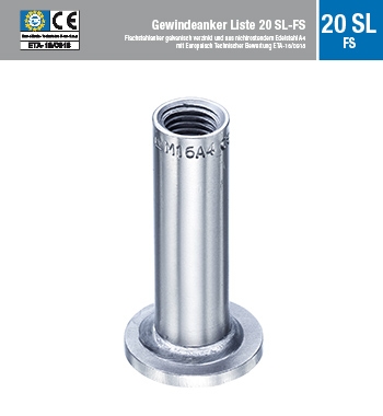 Gewindeanker Liste 20 SL-FS